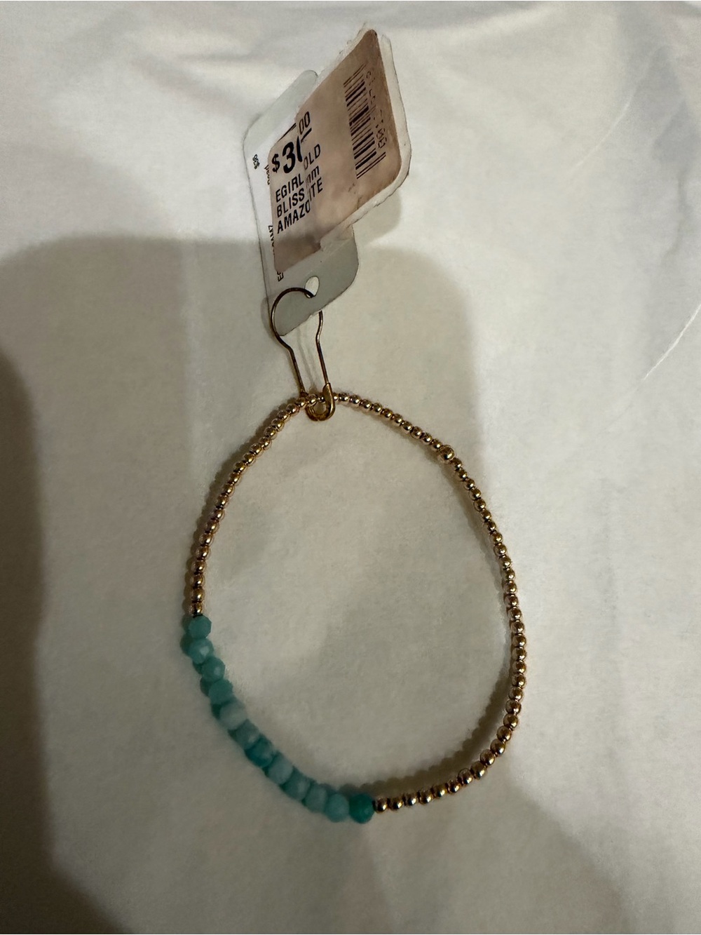 Enewton gold bliss 2mm amazonite Beaded Bracelet with Turquoise Accents NWT